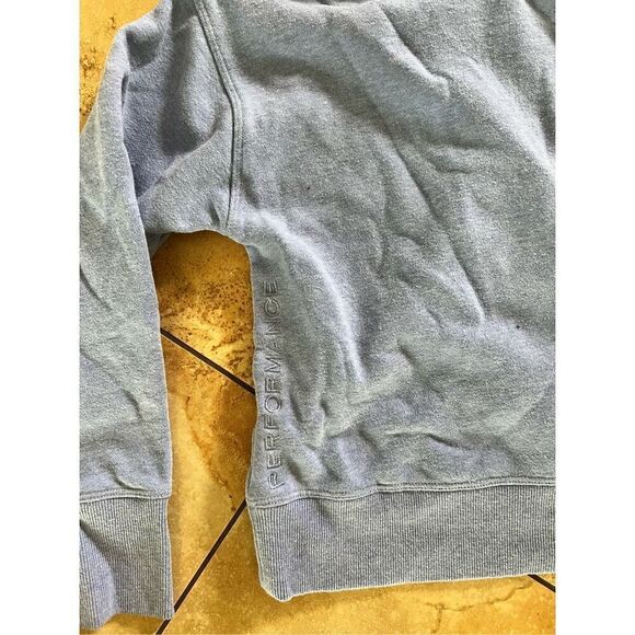 Calvin Klein Performance Heathered Light Blue Hooded Sweatshirt Hoodie Womens M - Picture 5 of 6